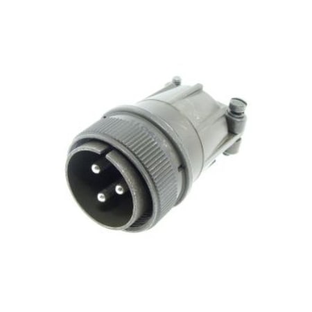 Amphenol Pin & Sleeve Plug, 46 A, 500V AC, Three Phase, 3 Pole, Screw Terminals Wire Connection Type MS3106E222PW